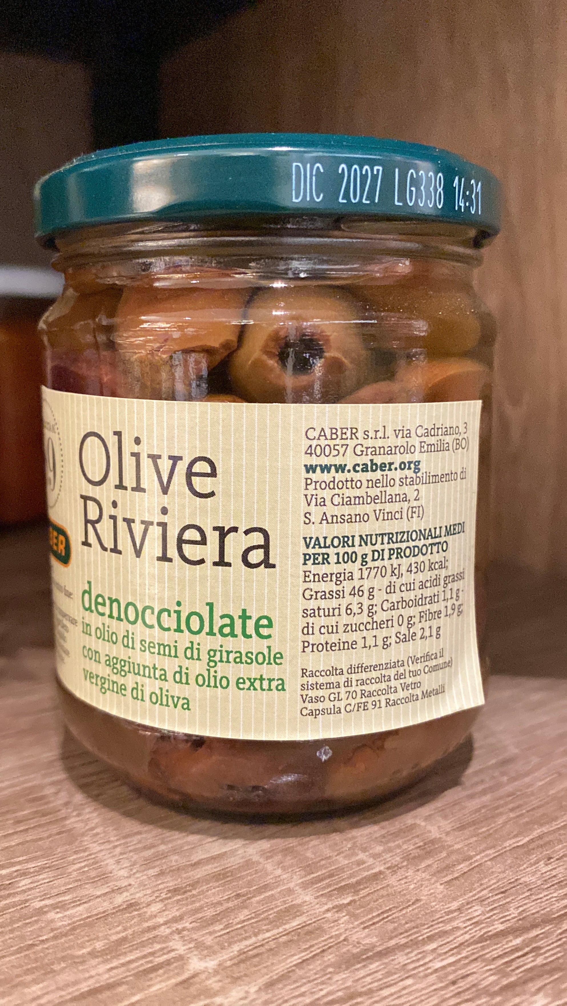 OLIVE TAGGIASCHE  selezione in Olio Extravergine di Oliva e Semi di girasole