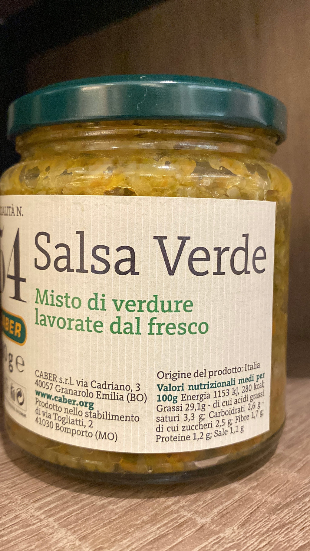 SALSA VERDE selezione CABER per ARROSTI, BOLLITI E BRUSCHETTE