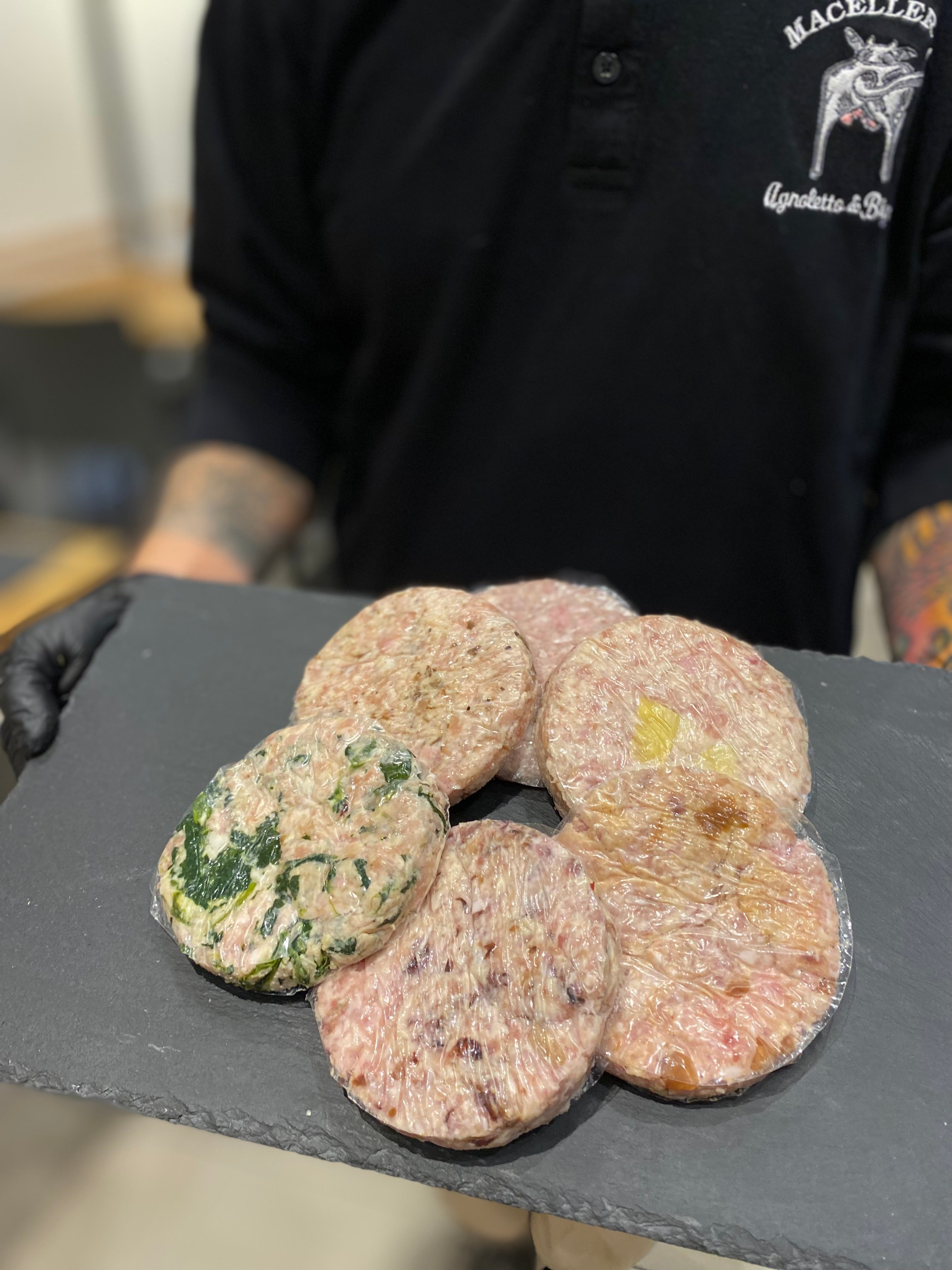 Hamburger carne bianca con varie farciture, scegli la tua!