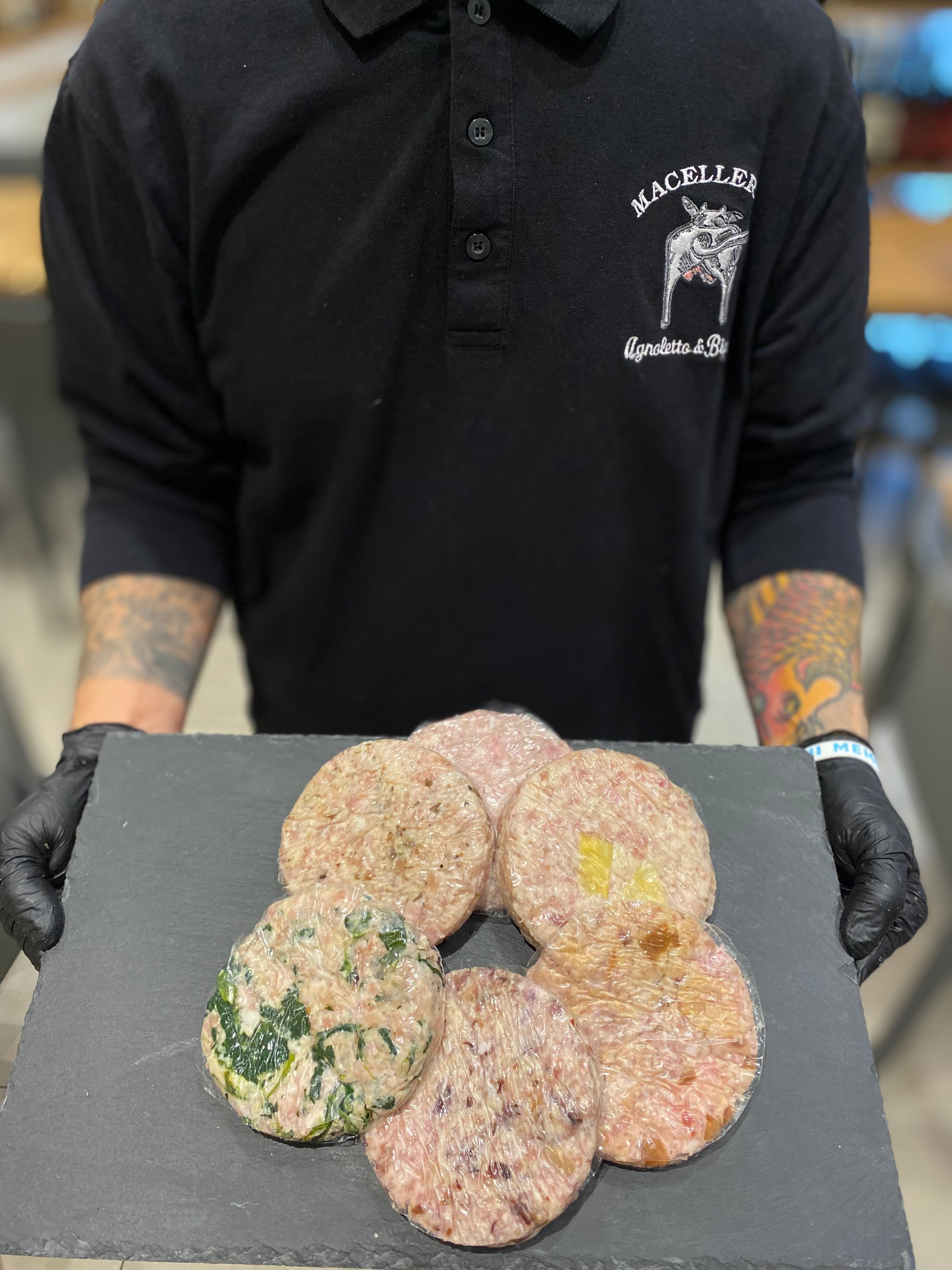 Hamburger carne bianca con varie farciture, scegli la tua!