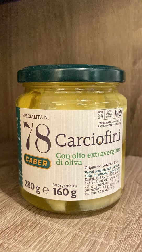 CARCIOFINI selezione in Olio Extravergine di Oliva