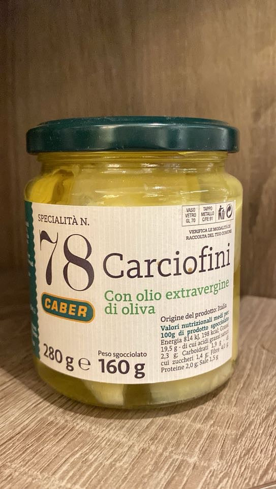 CARCIOFINI selezione in Olio Extravergine di Oliva