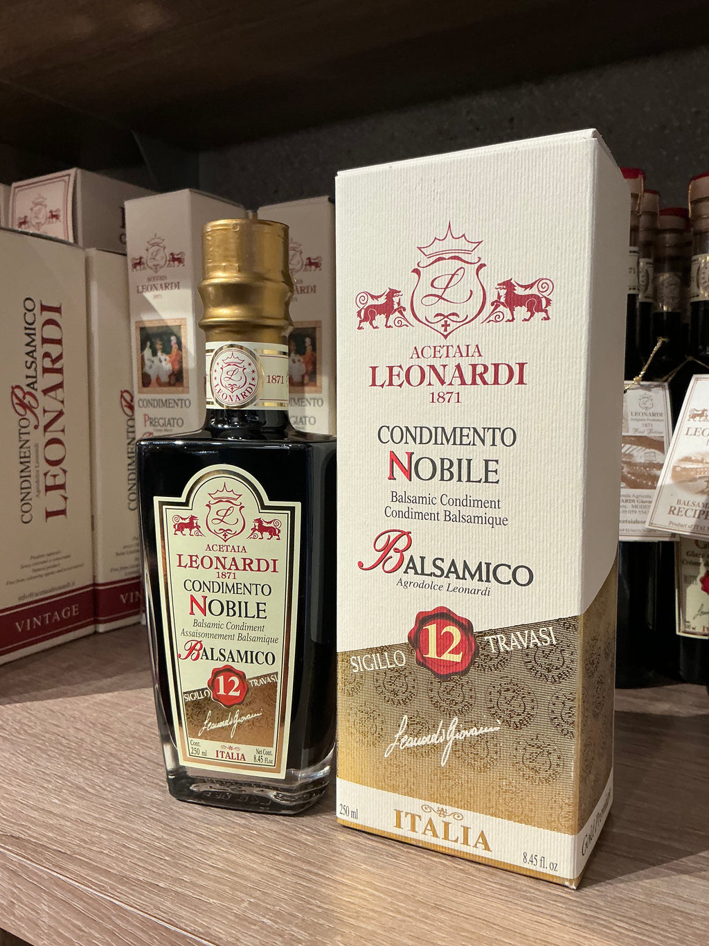 ACETO BALSAMICO ACETAIA LEONARDI- invecchiato 12 anni 250 ml