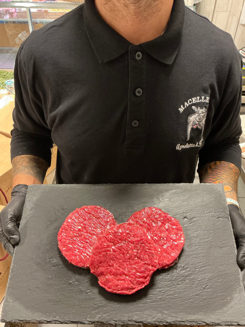 Hamburger scelti di Scottona Italiana Piemontese