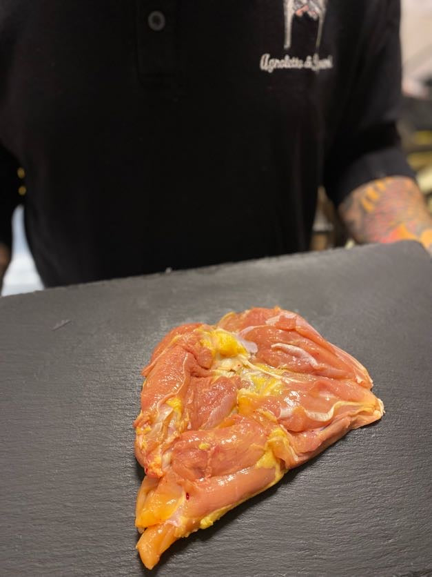 Bistecca di coscia di pollo