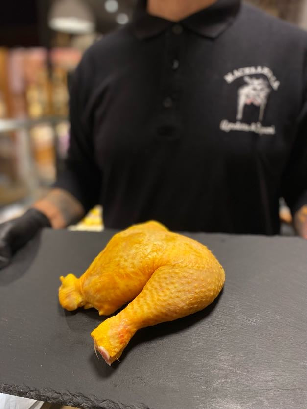 Coscia di pollo con fuso e sovracoscia